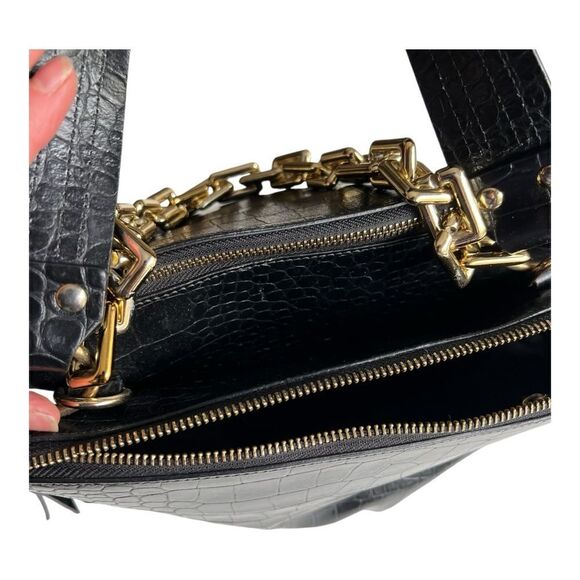 Italian Leather Handbag Claudia Firenze - Black - Picture 8 of 12